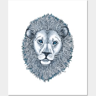 Blue Eyed Lion Posters and Art